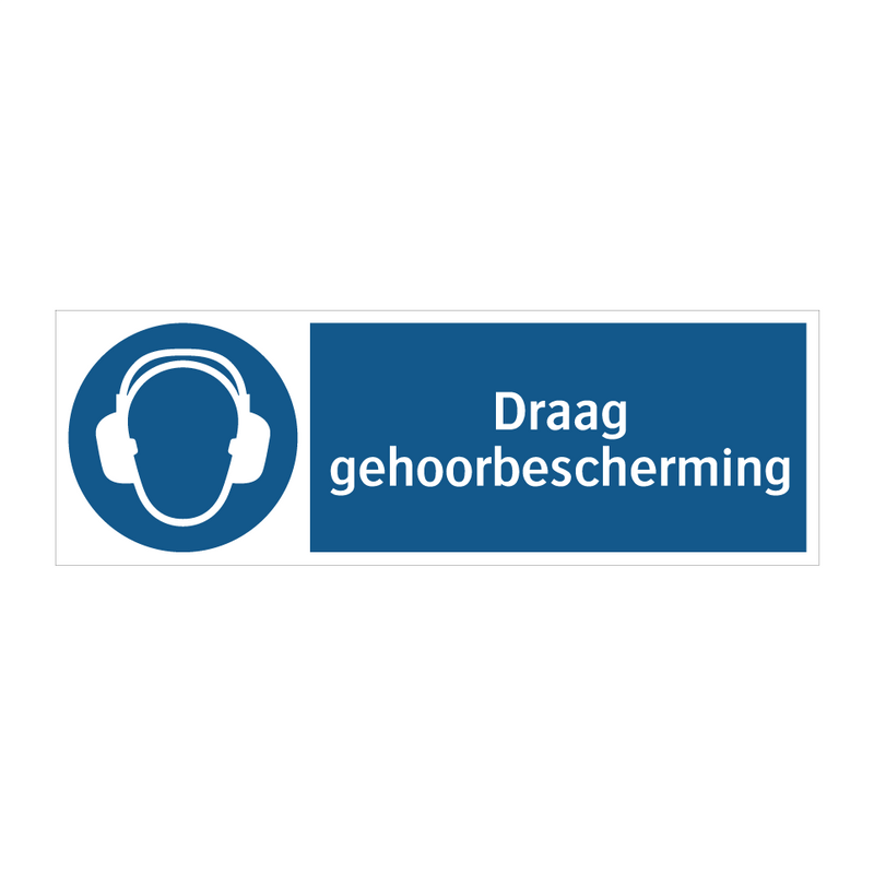 Draag gehoorbescherming & Draag gehoorbescherming & Draag gehoorbescherming