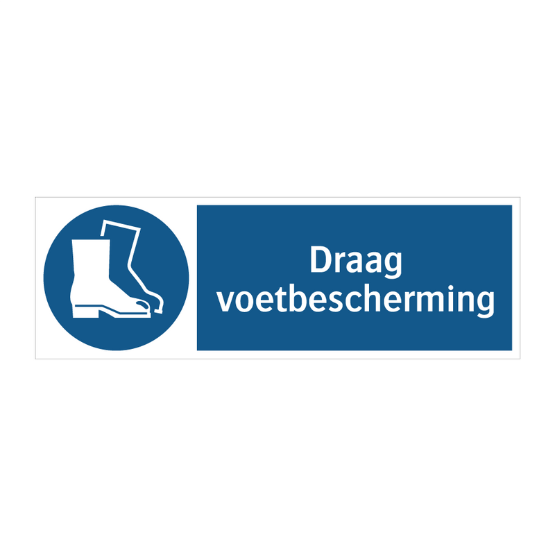 Draag voetbescherming & Draag voetbescherming & Draag voetbescherming & Draag voetbescherming