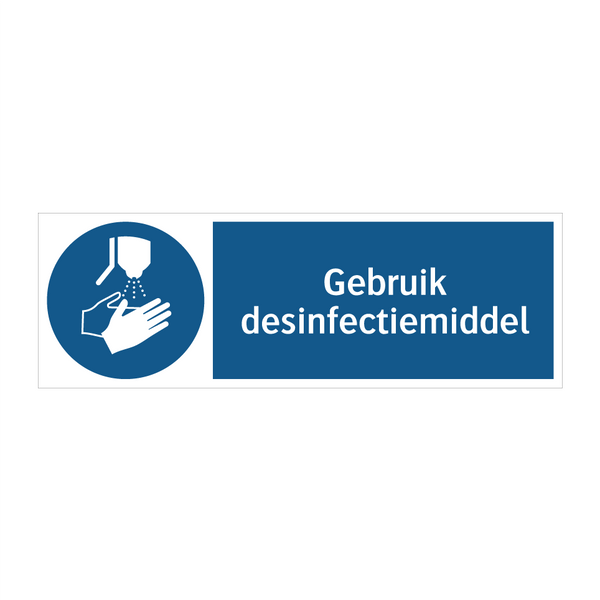 Gebruik desinfectiemiddel & Gebruik desinfectiemiddel & Gebruik desinfectiemiddel