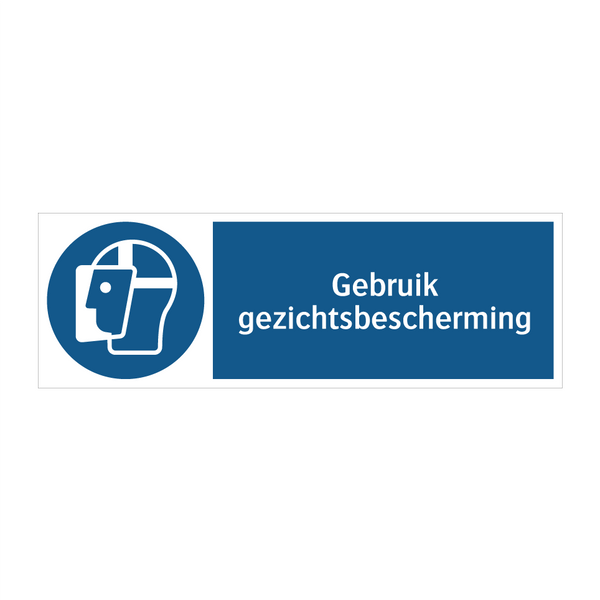 Gebruik gezichtsbescherming & Gebruik gezichtsbescherming & Gebruik gezichtsbescherming