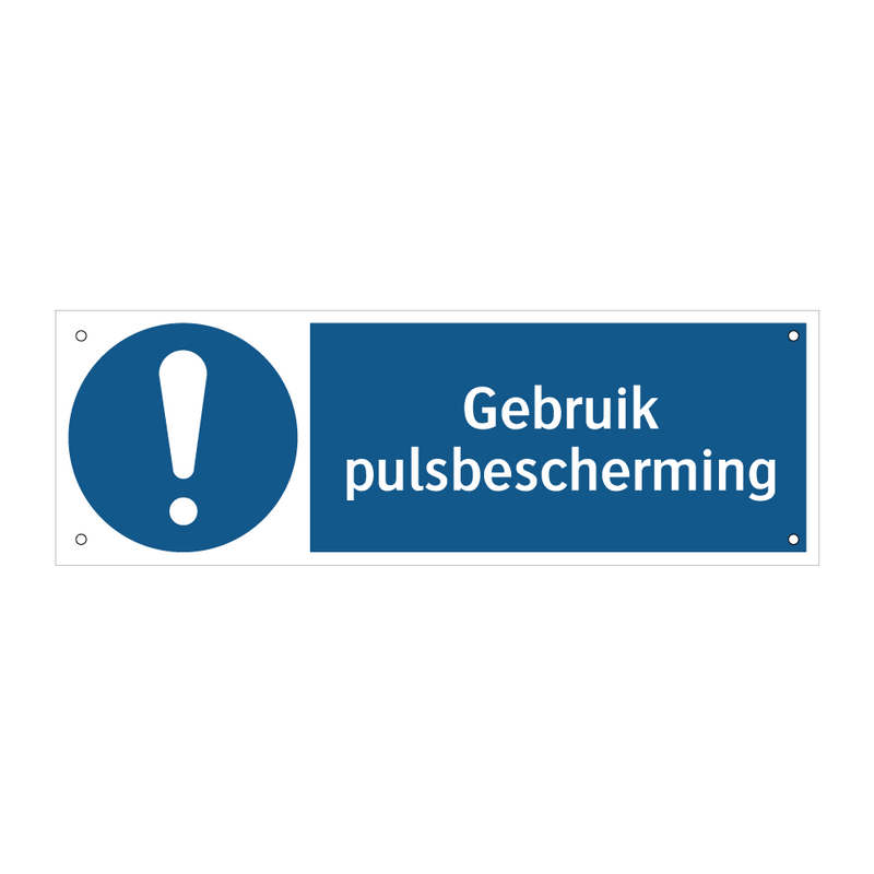 Gebruik pulsbescherming & Gebruik pulsbescherming & Gebruik pulsbescherming