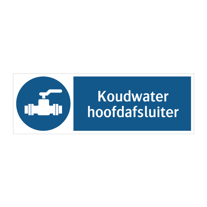 Koudwater hoofdafsluiter & Koudwater hoofdafsluiter & Koudwater hoofdafsluiter