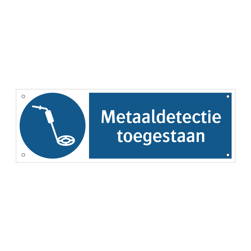 Metaaldetectie toegestaan & Metaaldetectie toegestaan & Metaaldetectie toegestaan