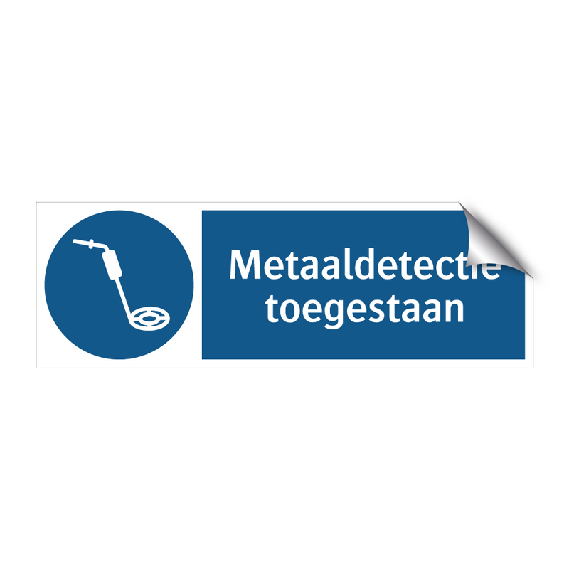 Metaaldetectie toegestaan & Metaaldetectie toegestaan & Metaaldetectie toegestaan