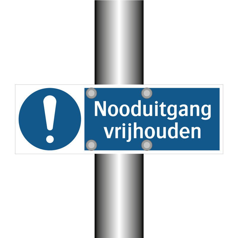 Nooduitgang vrijhouden & Nooduitgang vrijhouden & Nooduitgang vrijhouden