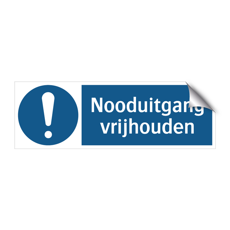 Nooduitgang vrijhouden & Nooduitgang vrijhouden & Nooduitgang vrijhouden & Nooduitgang vrijhouden