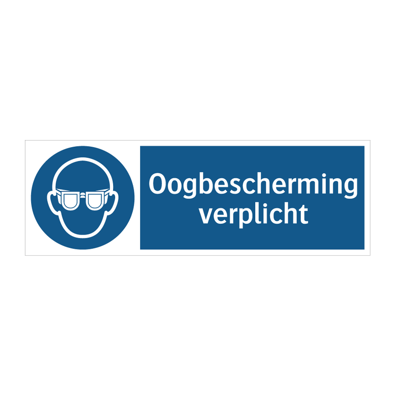 Oogbescherming verplicht & Oogbescherming verplicht & Oogbescherming verplicht