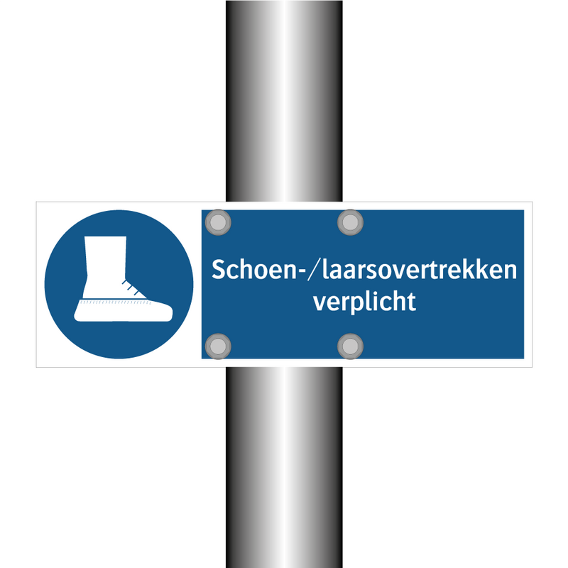 Schoen-/laarsovertrekken verplicht & Schoen-/laarsovertrekken verplicht