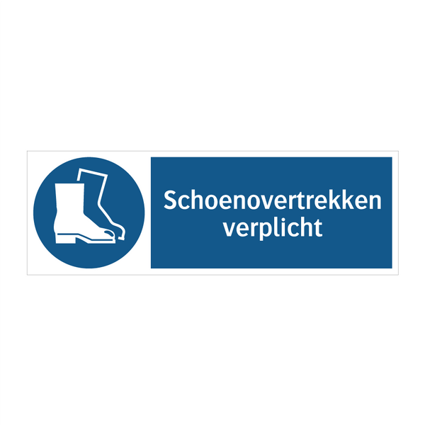 Schoenovertrekken verplicht & Schoenovertrekken verplicht & Schoenovertrekken verplicht