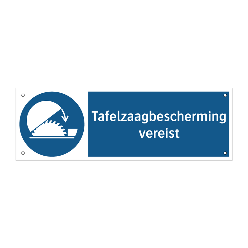 Tafelzaagbescherming vereist & Tafelzaagbescherming vereist & Tafelzaagbescherming vereist