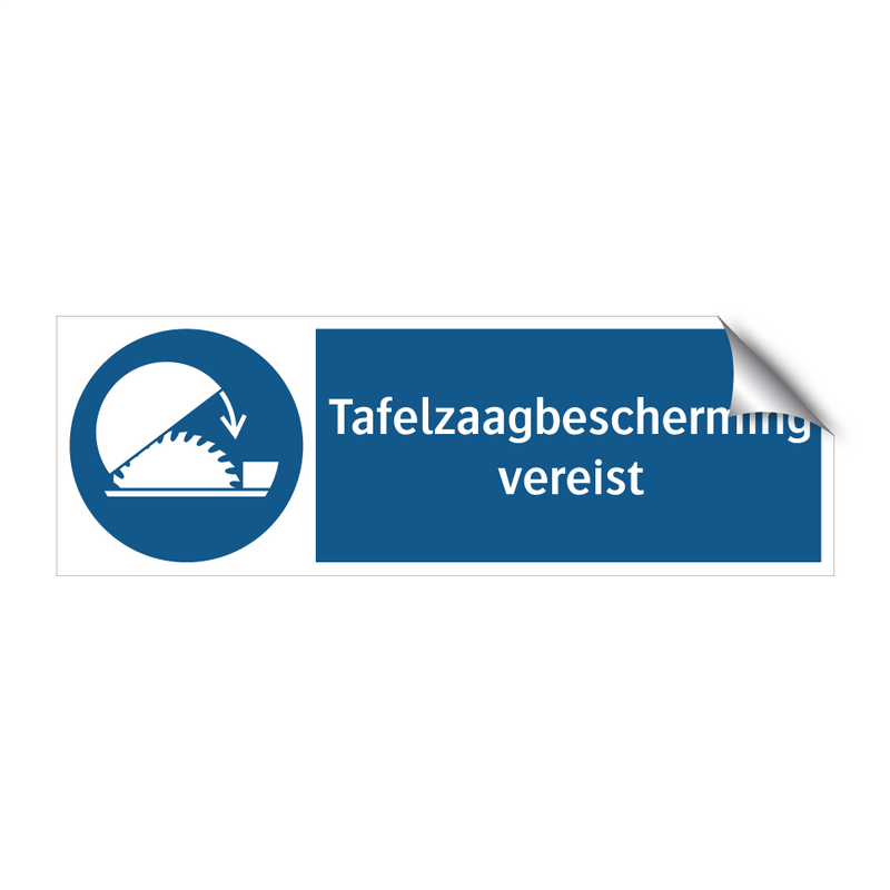 Tafelzaagbescherming vereist & Tafelzaagbescherming vereist & Tafelzaagbescherming vereist