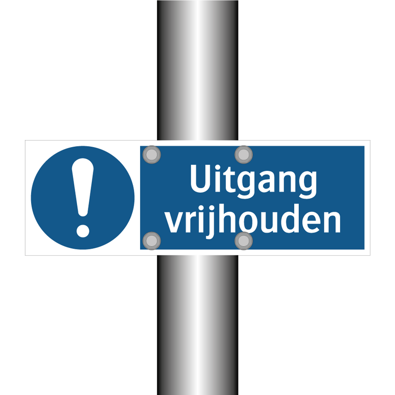 Uitgang vrijhouden & Uitgang vrijhouden & Uitgang vrijhouden