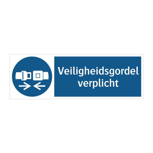 Veiligheidsgordel verplicht & Veiligheidsgordel verplicht & Veiligheidsgordel verplicht