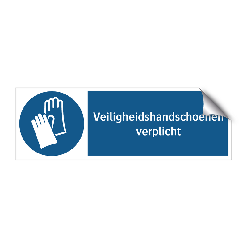 Veiligheidshandschoenen verplicht & Veiligheidshandschoenen verplicht