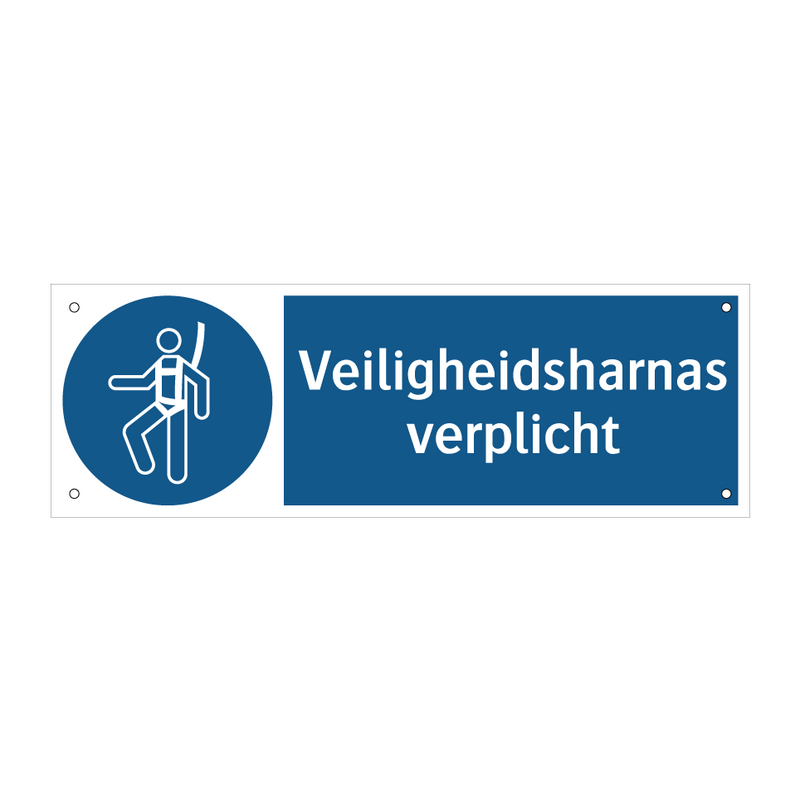 Veiligheidsharnas verplicht & Veiligheidsharnas verplicht & Veiligheidsharnas verplicht