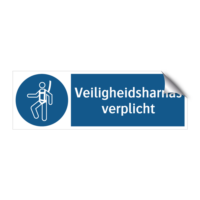 Veiligheidsharnas verplicht & Veiligheidsharnas verplicht & Veiligheidsharnas verplicht