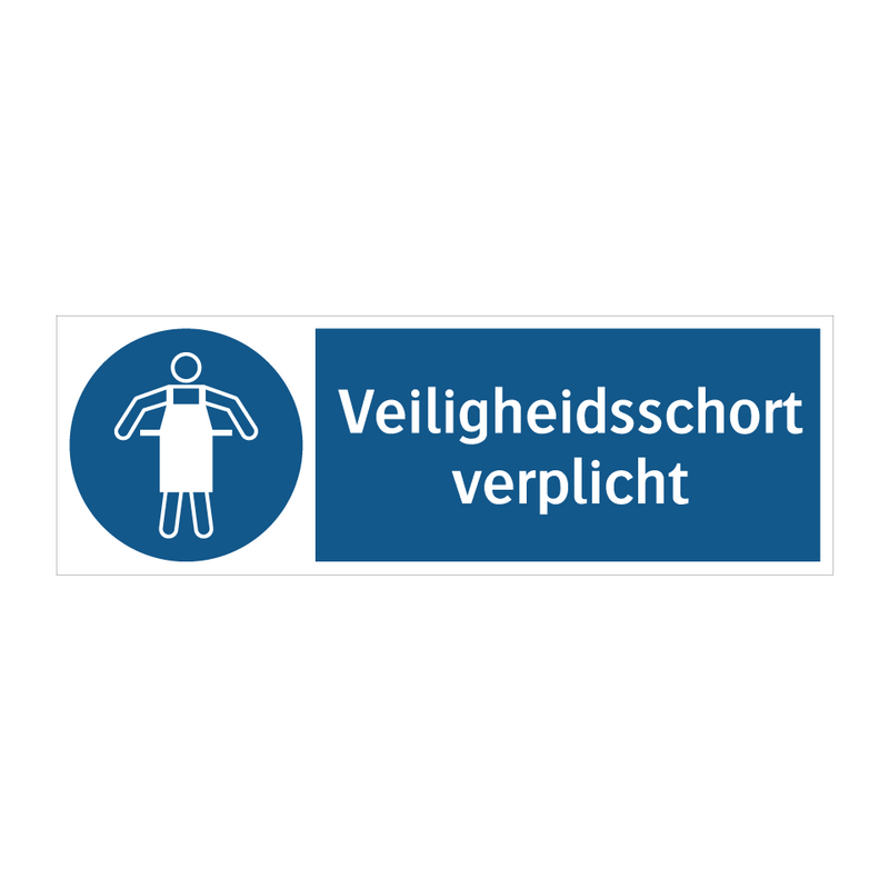 Veiligheidsschort verplicht & Veiligheidsschort verplicht & Veiligheidsschort verplicht