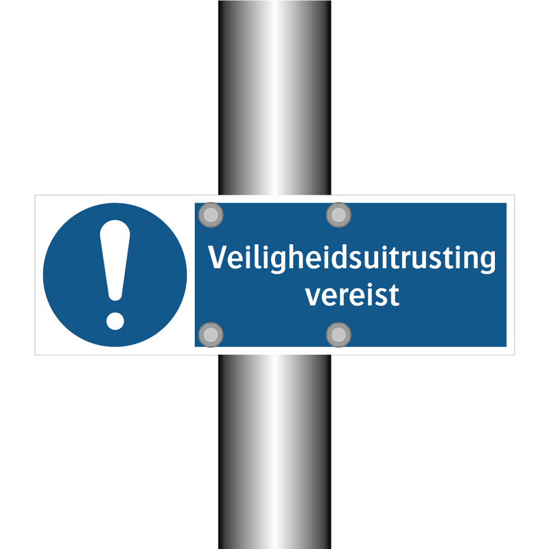 Veiligheidsuitrusting vereist & Veiligheidsuitrusting vereist & Veiligheidsuitrusting vereist