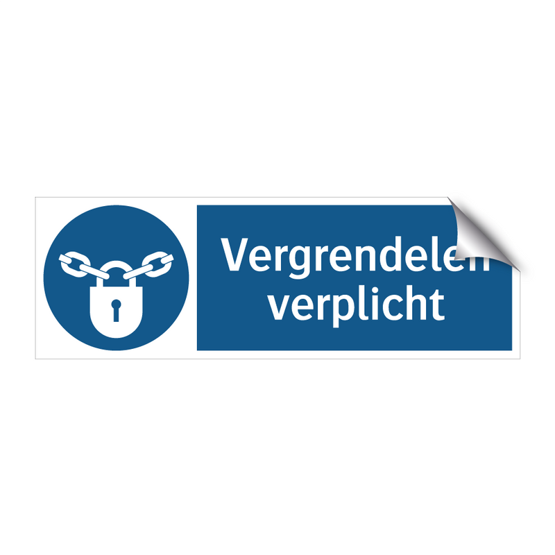 Vergrendelen verplicht & Vergrendelen verplicht & Vergrendelen verplicht & Vergrendelen verplicht