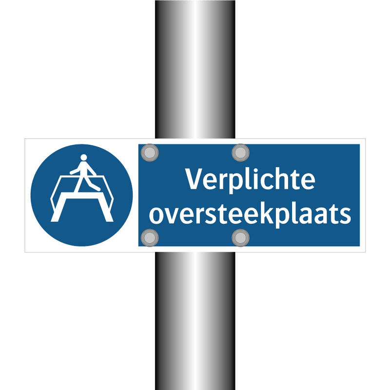 Verplichte oversteekplaats & Verplichte oversteekplaats & Verplichte oversteekplaats