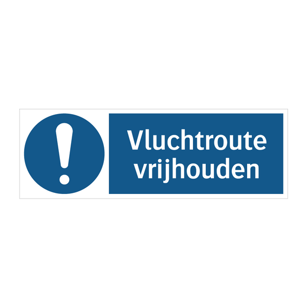 Vluchtroute vrijhouden & Vluchtroute vrijhouden & Vluchtroute vrijhouden & Vluchtroute vrijhouden