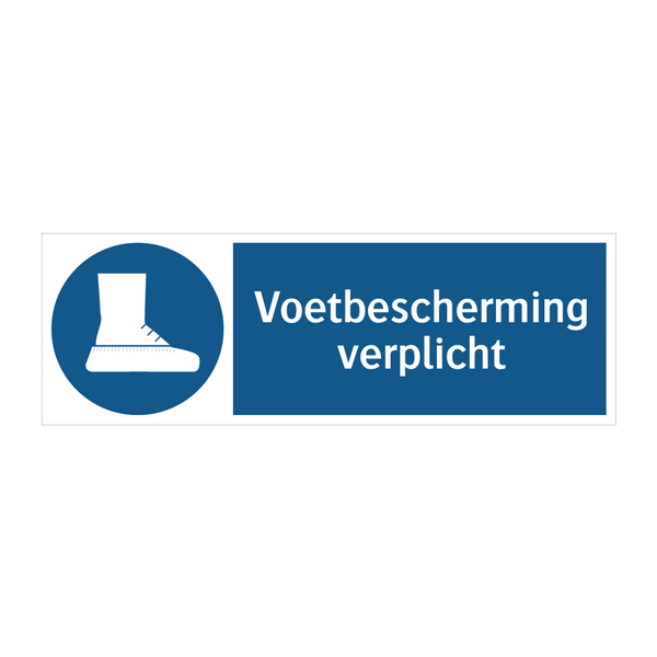 Voetbescherming verplicht & Voetbescherming verplicht & Voetbescherming verplicht