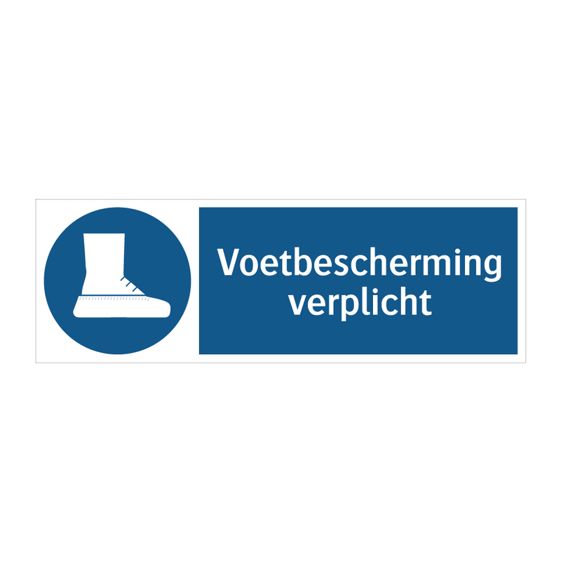 Voetbescherming verplicht & Voetbescherming verplicht & Voetbescherming verplicht