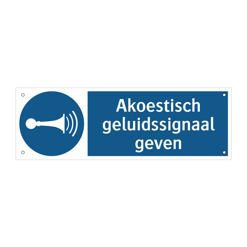 Akoestisch geluidssignaal geven & Akoestisch geluidssignaal geven & Akoestisch geluidssignaal geven