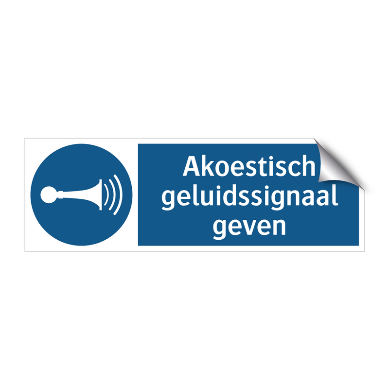 Akoestisch geluidssignaal geven & Akoestisch geluidssignaal geven & Akoestisch geluidssignaal geven