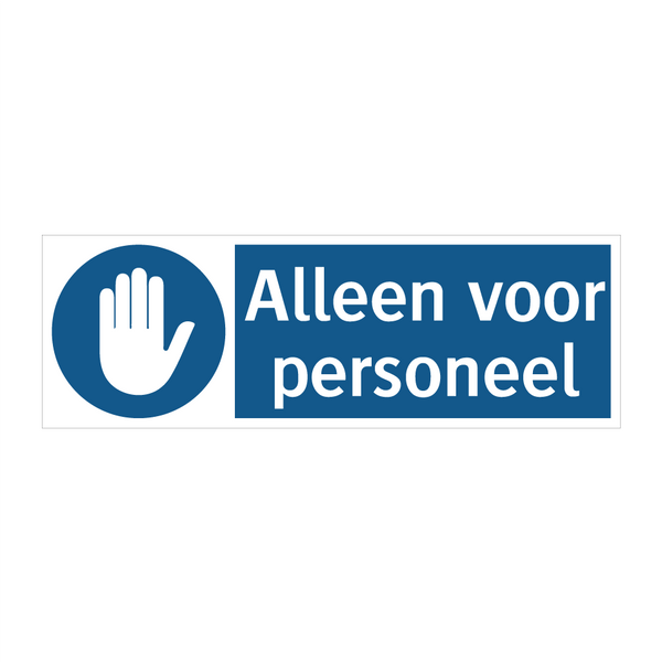 Alleen voor personeel & Alleen voor personeel & Alleen voor personeel & Alleen voor personeel