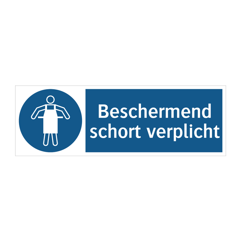 Beschermend schort verplicht & Beschermend schort verplicht & Beschermend schort verplicht