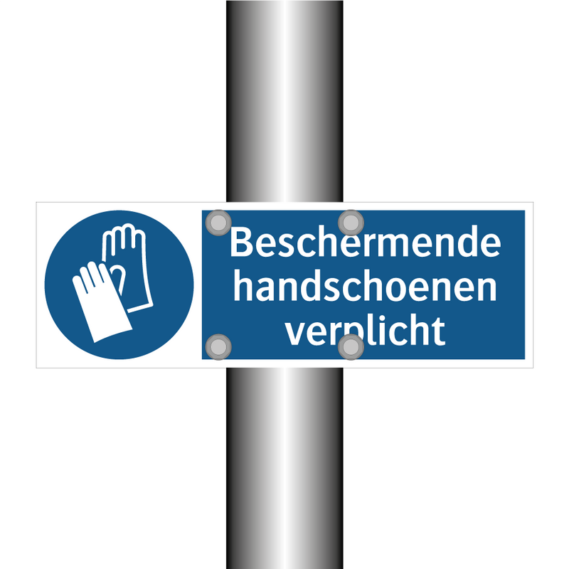 Beschermende handschoenen verplicht & Beschermende handschoenen verplicht