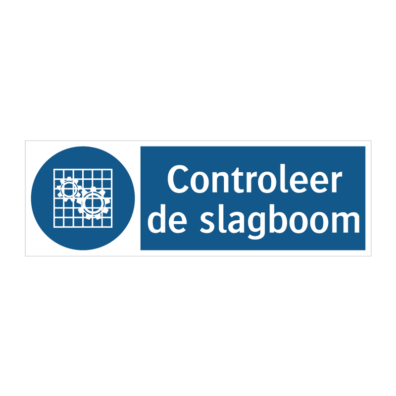 Controleer de slagboom & Controleer de slagboom & Controleer de slagboom & Controleer de slagboom