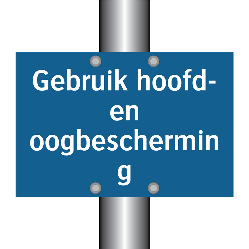 Gebruik hoofd- en oogbescherming & Gebruik hoofd- en oogbescherming