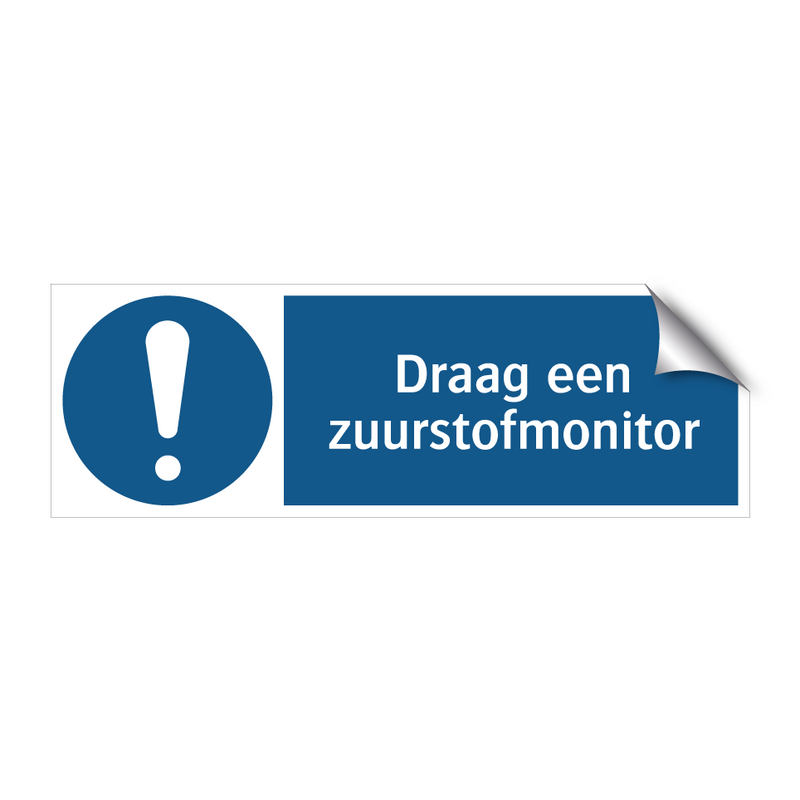 Draag een zuurstofmonitor & Draag een zuurstofmonitor & Draag een zuurstofmonitor