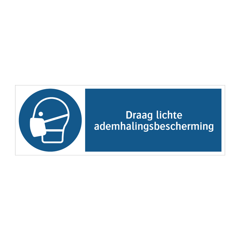 Draag lichte ademhalingsbescherming & Draag lichte ademhalingsbescherming