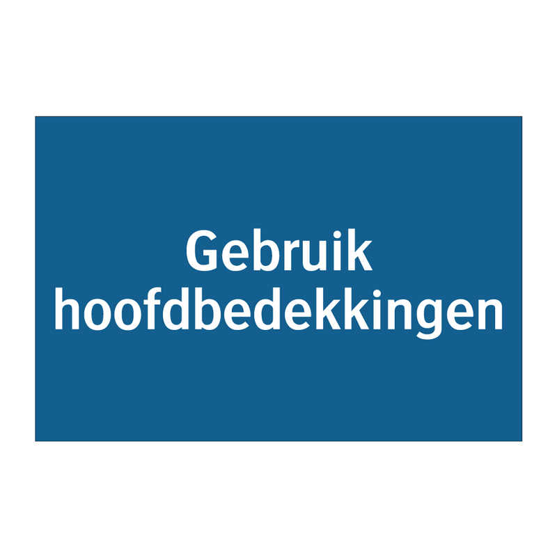 Gebruik hoofdbedekkingen & Gebruik hoofdbedekkingen & Gebruik hoofdbedekkingen