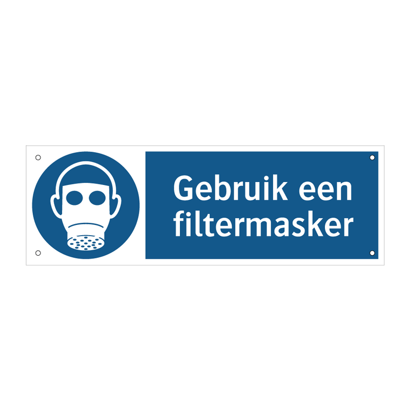 Gebruik een filtermasker & Gebruik een filtermasker & Gebruik een filtermasker