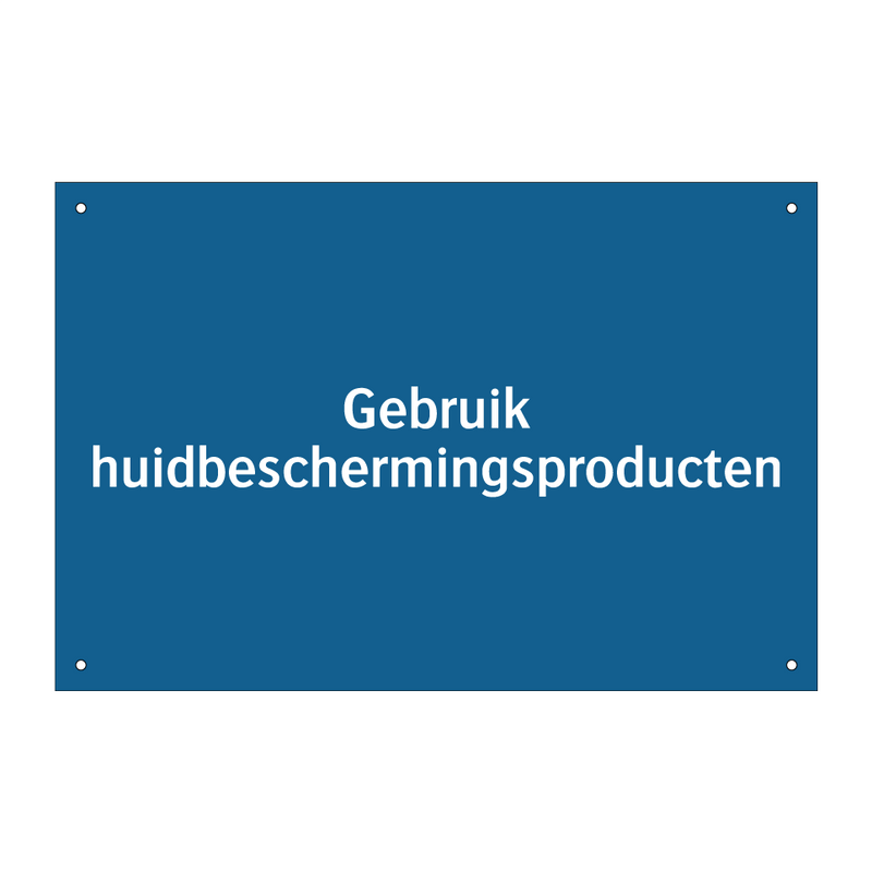 Gebruik huidbeschermingsproducten & Gebruik huidbeschermingsproducten