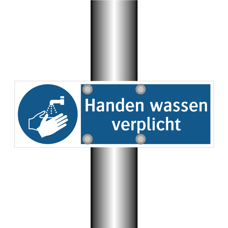 Handen wassen verplicht & Handen wassen verplicht & Handen wassen verplicht