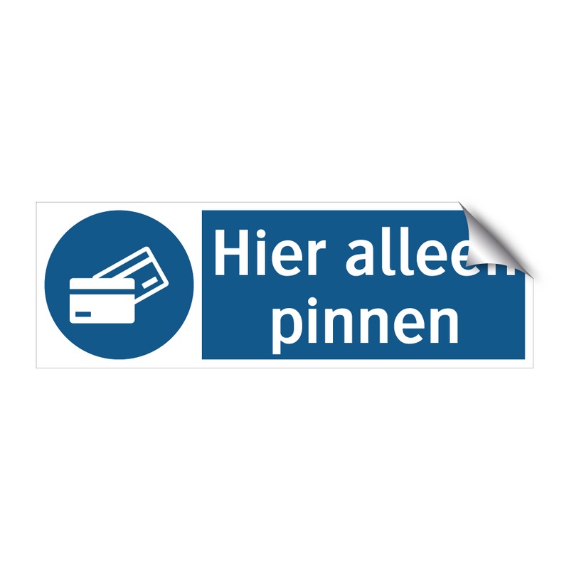 Hier alleen pinnen & Hier alleen pinnen & Hier alleen pinnen & Hier alleen pinnen