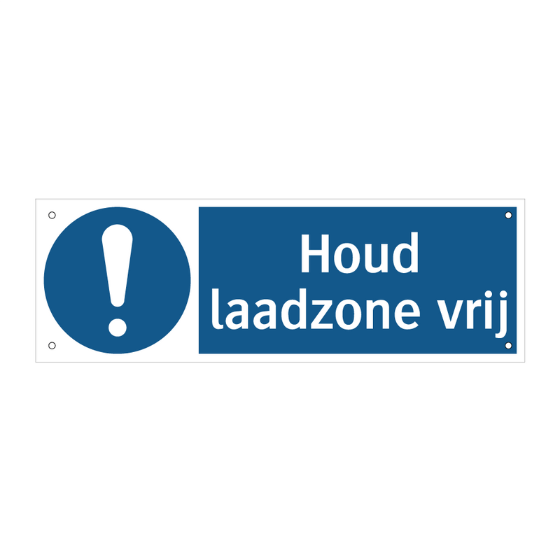 Houd laadzone vrij & Houd laadzone vrij & Houd laadzone vrij & Houd laadzone vrij