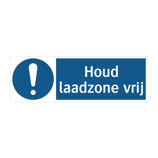 Houd laadzone vrij & Houd laadzone vrij & Houd laadzone vrij & Houd laadzone vrij