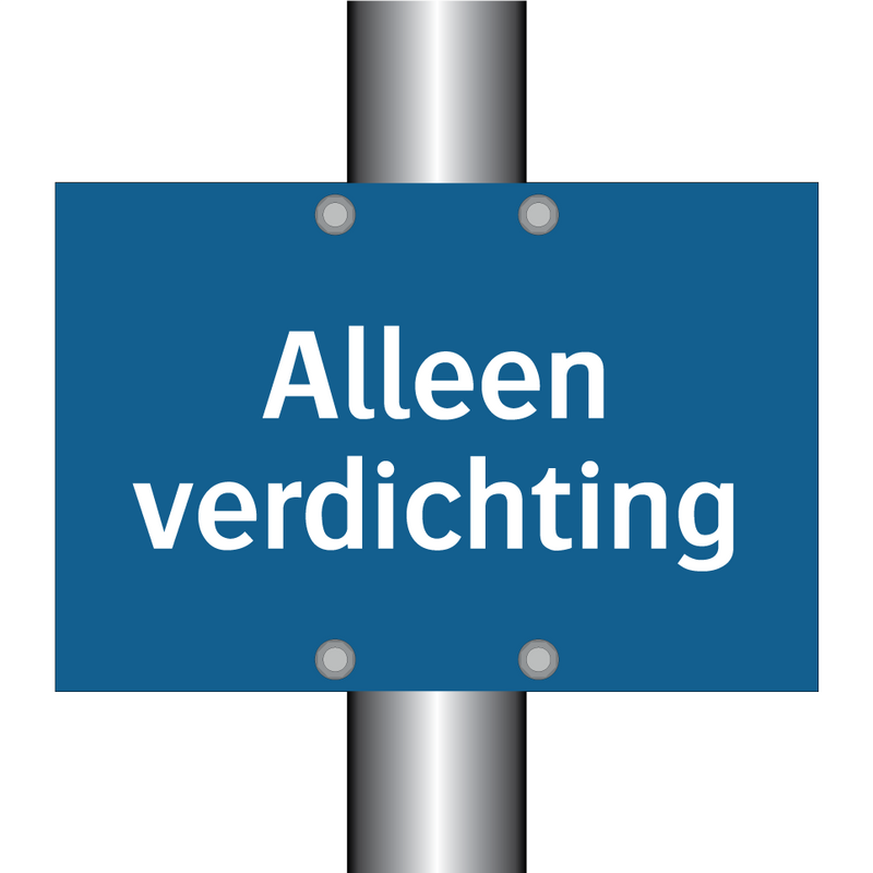 Alleen verdichting & Alleen verdichting & Alleen verdichting & Alleen verdichting