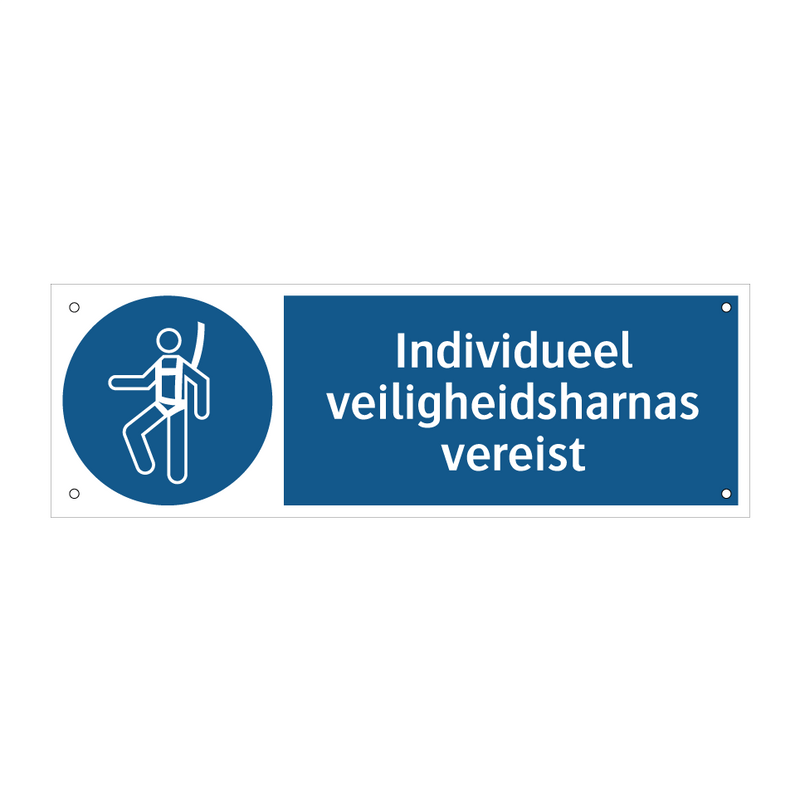 Individueel veiligheidsharnas vereist & Individueel veiligheidsharnas vereist