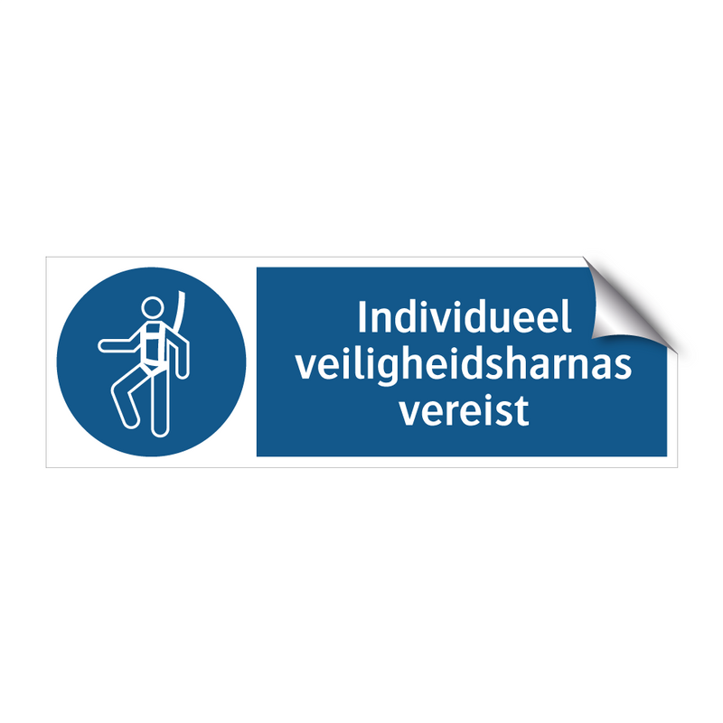 Individueel veiligheidsharnas vereist & Individueel veiligheidsharnas vereist