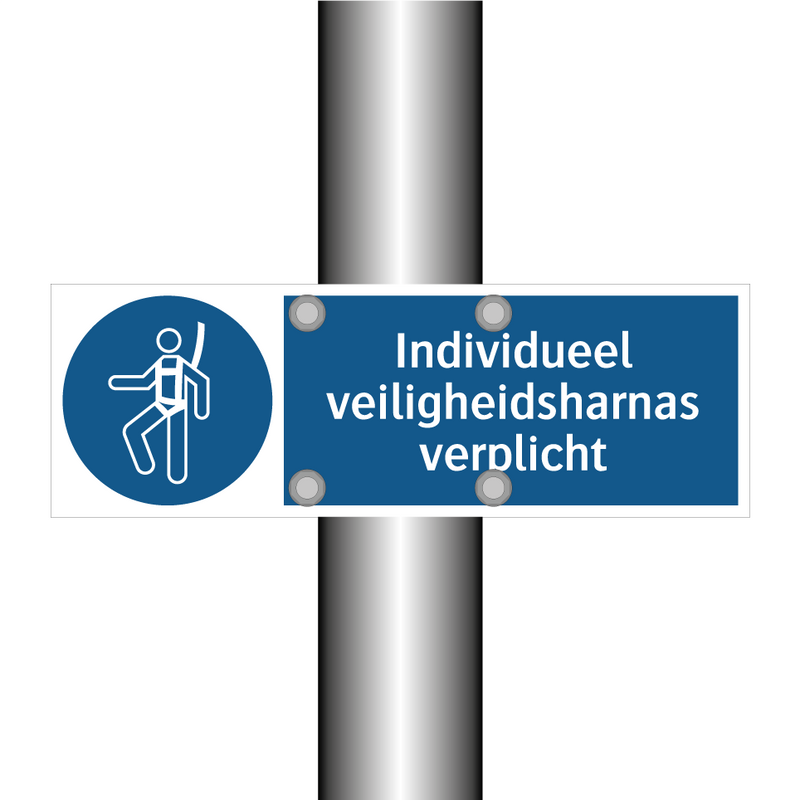 Individueel veiligheidsharnas verplicht & Individueel veiligheidsharnas verplicht