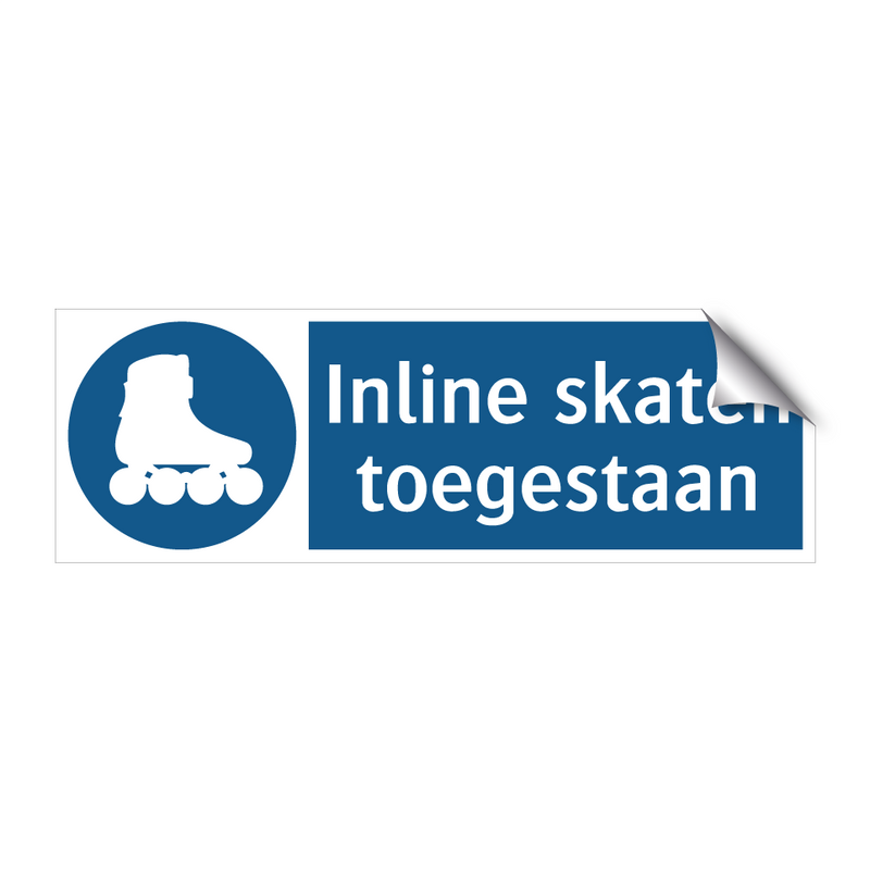 Inline skaten toegestaan & Inline skaten toegestaan & Inline skaten toegestaan