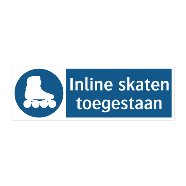 Inline skaten toegestaan & Inline skaten toegestaan & Inline skaten toegestaan