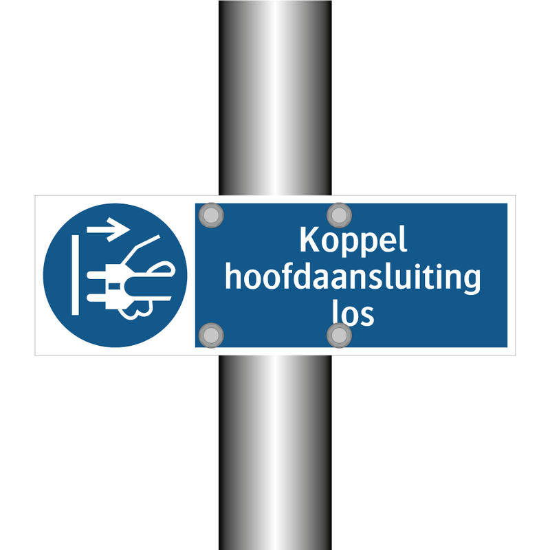 Koppel hoofdaansluiting los & Koppel hoofdaansluiting los & Koppel hoofdaansluiting los